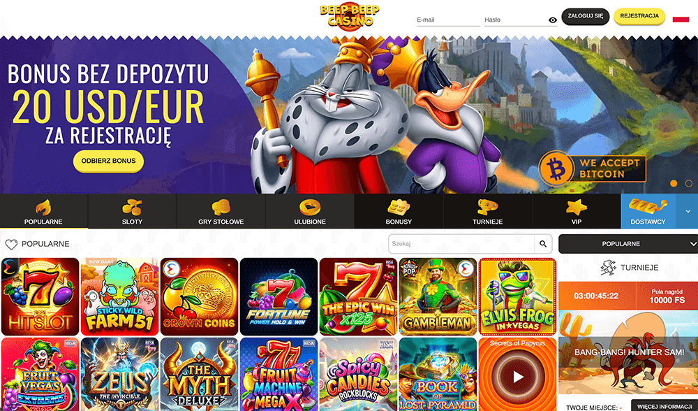 Jak odebrać bonus powitalny Beep Beep Casino