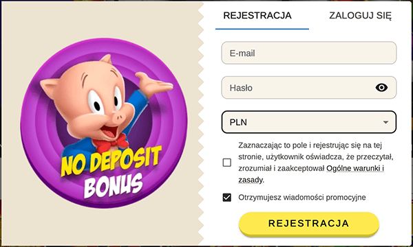 Rejestracja przez e-mail